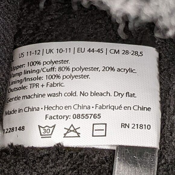 NIB Dearfoams Eli Microsuede Moccasin Slipper w/ Whipstitch - Size Large (11-12) - Picture 10 of 13